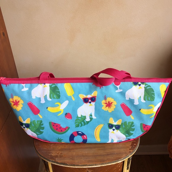 French Bulldog Beach Mat Blanket and Beach Bag - Picture 5 of 11